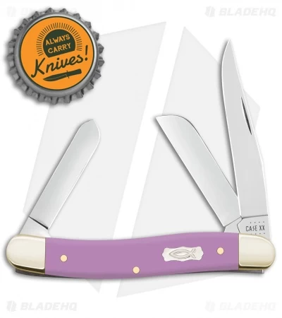 Case Medium Stockman Pocket Knife 3.5" Lilac Synthetic (4318 SS) 39162 6 Case Medium Stockman Pocket Knife 3.5" Lilac Synthetic (4318 SS) 39162 - Image 4