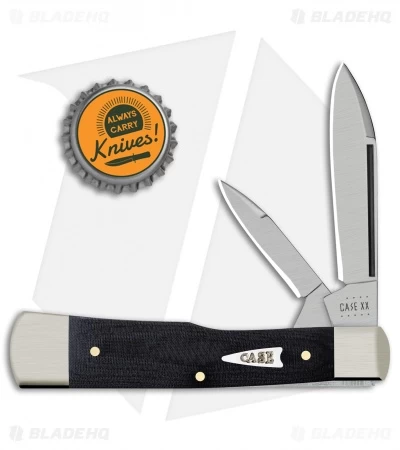 Case Large Gunstock Knife 3.0" Black Micarta (102130 SS) 6 Case Large Gunstock Knife 3.0" Black Micarta (102130 SS) - Image 4