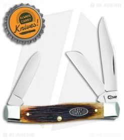 Case Medium Stockman Pocket Knife 3.625" Antique Bone (63032 SS) -Knife Shop Case Med Stockman Antique Bone 25155 BHQ 101121 jr bottlecap