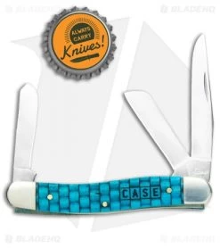 Case Medium Stockman 3.625" Basket Weave Turquoise Bone (6318 CV) 9 Case Medium Stockman 3.625" Basket Weave Turquoise Bone (6318 CV) -Knife Shop Case Medium Stockman Basket Weave Turquoise Bone 15503 BHQ 101101 jr bottlecap