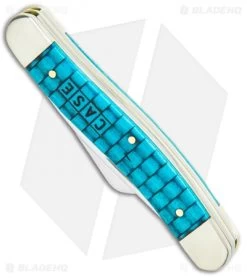 Case Medium Stockman 3.625" Basket Weave Turquoise Bone (6318 CV) 7 Case Medium Stockman 3.625" Basket Weave Turquoise Bone (6318 CV) -Knife Shop Case Medium Stockman Basket Weave Turquoise Bone 15503 BHQ 101101 jr spine