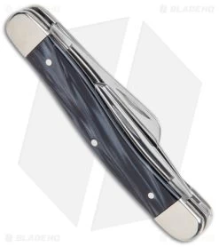 Case Medium Stockman Knife Black Pearl Kirinite (10318 SS) 23671 -Knife Shop Case Medium Stockman Black Pearl Kirinite SS BHQ 138428 jr side