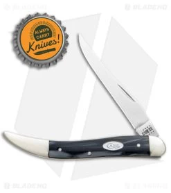 Case Medium Texas Toothpick Knife Black Pearl Kirinite (3.4" Polish) 9 Case Medium Texas Toothpick Knife Black Pearl Kirinite (3.4" Polish) -Knife Shop Case Medium Texas Toothpick Black Pearl Kirinite SS BHQ 138431 jr bottlecap