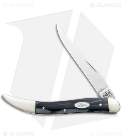 Case Medium Texas Toothpick Knife Black Pearl Kirinite (3.4" Polish) 3 Case Medium Texas Toothpick Knife Black Pearl Kirinite (3.4" Polish)