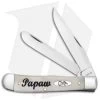 Case Papaw Trapper Knife 4.1" Natural Bone (6254 SS) 10430 -Knife Shop Case Papaw Trapper Knife Natural Bone SS 10430 BHQ 122335 jr