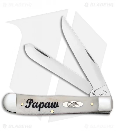 Case Papaw Trapper Knife 4.1" Natural Bone (6254 SS) 10430 3 Case Papaw Trapper Knife 4.1" Natural Bone (6254 SS) 10430