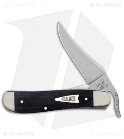 Case Russlock Liner Lock Knife 4.25" Black Micarta (101953L SS)