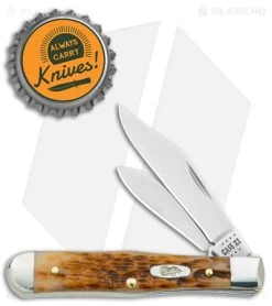 Case Small Swell Center Jack Knife 3" Amber Bone/Peach Seed Jig (6225 1/2 SS) -Knife Shop Case Small Swell Center Jack Amber Bone Peach Seed Jig SS BHQ 140637 jr bottlecap