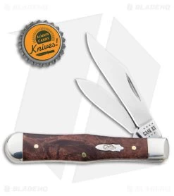 Case Small Swell Center Jack Knife 3" Brown Maple Burl Wood (7225 1/2 SS) 64061 -Knife Shop Case Small Swell Center Jack Brown Maple Burl Wood SS BHQ 140669 jr bottlecap