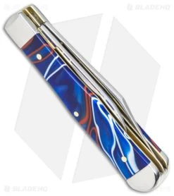 Case Small Swell Center Jack Knife 3" Patriotic Kirinite (10225 1/2 SS) 11220 -Knife Shop Case Small Swell Center Jack Patriotic Kirinite SS BHQ 140642 jr side