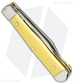 Case Small Swell Center Jack Knife 3" Yellow Synthetic (3225 1/2 SS) 65327 8 Case Small Swell Center Jack Knife 3" Yellow Synthetic (3225 1/2 SS) 65327 -Knife Shop Case Small Swell Center Jack Yellow Synthetic SS BHQ 140679 jr side