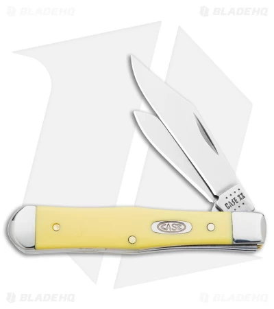 Case Small Swell Center Jack Knife 3" Yellow Synthetic (3225 1/2 SS) 65327 3 Case Small Swell Center Jack Knife 3" Yellow Synthetic (3225 1/2 SS) 65327