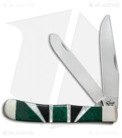 Case Trapper Knife 4.125" Exotic Green Malachite (EX254 SS) 11150