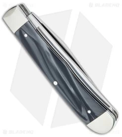 Case Cutlery Trapper Knife Black Pearl Kirinite (10254 SS) 23670 -Knife Shop Case Trapper Knife Black Pearl Kirinite SS BHQ 138427 jr side