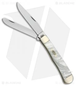 Case Trapper Knife 4.125" White Pearl Corelon (9254 SS) 9254WP