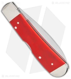 Case Tribal Lock Knife Smooth Red G-10 (TB1012010L SS) 45405 -Knife Shop Case Tribal Lock Smooth Red G 10 SS BHQ 138456 jr side