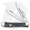 Case US Veterans Trapper Knife 4.125" Red, White, Blue Bone (6254 SS) 16300 -Knife Shop Case US Veterans Trapper Red white blue bone BHQ 69418 er
