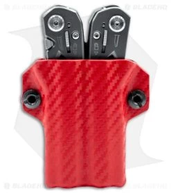 Clip & Carry Kydex Sheath For Gerber Suspension (Red CF) -Knife Shop Clip and Carry Kydex Sheath Keychain Gerber Suspension Red CF BHQ 98648 jr gerber