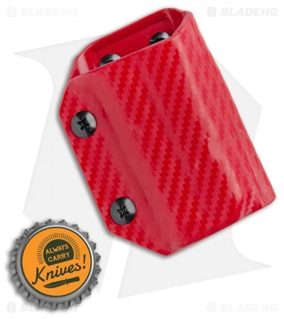 Clip & Carry Leatherman Wave / Wave+ Sheath - Red Carbon Fiber Print Kydex 5 Clip & Carry Leatherman Wave / Wave+ Sheath - Red Carbon Fiber Print Kydex - Image 3