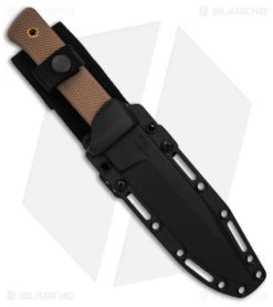 Cold Steel SRK Search Rescue Fixed Blade Knife Tan Polymer (6" Black ) -Knife Shop Cold Steel SRK Search Rescue FB Knife Tan Polymer 6in Black BHQ 158054 td side