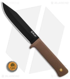 Cold Steel SRK Search Rescue Fixed Blade Knife Tan Polymer (6" Black ) -Knife Shop Cold Steel SRK Search Rescue FB Knife Tan Polymer 6in Black BHQ 158054 td size