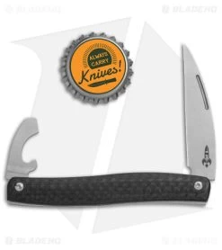 D Rocket Designs Serpentine Slip Joint Pocket Knife Carbon Fiber (2.25" SW) -Knife Shop D Rocket Design Serpentine SJ CF SW BHQ 143558 jr bottlecap 2