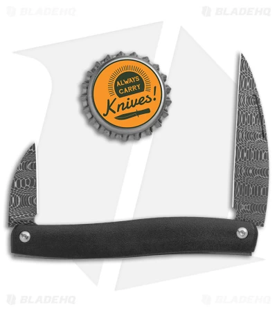 D Rocket Designs Serpentine Slip Joint Pocket Knife Zirconium (2.25" Damascus) 6 D Rocket Designs Serpentine Slip Joint Pocket Knife Zirconium (2.25" Damascus) - Image 4