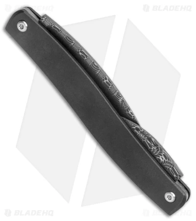 D Rocket Designs Serpentine Slip Joint Pocket Knife Zirconium (2.25" Damascus) 5 D Rocket Designs Serpentine Slip Joint Pocket Knife Zirconium (2.25" Damascus) - Image 3