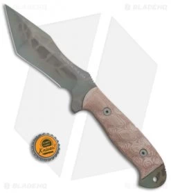 Dawson Knives Wraith Fixed Blade Knife Tan Micarta (5" Sandstone) -Knife Shop Dawson Knives Wraith Tan Micarta Sandstone BHQ 74781 jr bottlecap