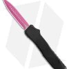 EOS Harpoon OTF Auto Dagger Knife Black Al/Ti (3.75" Pink/Satin 20CV) -Knife Shop EOS Harpoon OTF Auto Black Pink BHQ 169133 jr