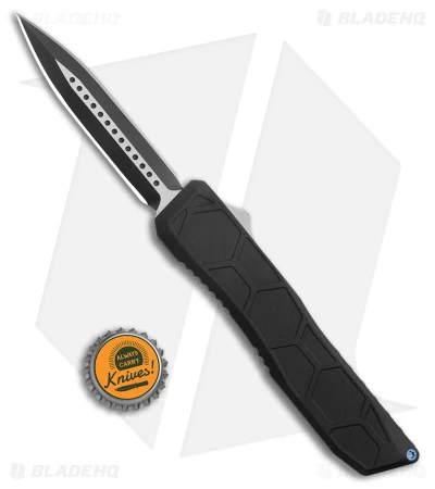 EOS Harpoon OTF Automatic Knife Dagger Black Hex Alum/Blue (3.75" Two-Tone) 6 EOS Harpoon OTF Automatic Knife Dagger Black Hex Alum/Blue (3.75" Two-Tone) - Image 4