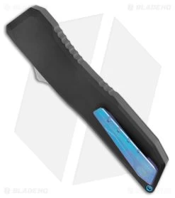 EOS Harpoon OTF Automatic Knife Dagger Black Hex Alum/Blue (3.75" Two-Tone) 8 EOS Harpoon OTF Automatic Knife Dagger Black Hex Alum/Blue (3.75" Two-Tone) -Knife Shop EOS Harpoon OTF Auto Dagger Black Hex Aluminum Blue TT BHQ 176934 jr side