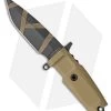 Extrema Ratio Col Moschin C Fixed Blade Knife Tan Forprene (4.25" Black)