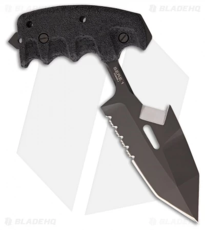 Extrema Ratio S.E.R.E 1 Fixed Blade Knife (5.875" Black Serr) 3 Extrema Ratio S.E.R.E 1 Fixed Blade Knife (5.875" Black Serr)