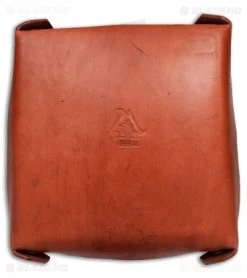 Fire Hall Knife & Leather Light Tan Leather Valet Tray -Knife Shop Fire Hall Knife Leather Light Brown Leather Valet Tray BHQ 79306 er back