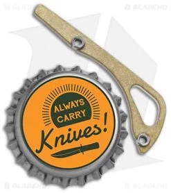 Flytanium Brass Bugout Backspacer For Benchmade Bugout -Knife Shop Flytanium Brass Bugout Backspacer Benchmade Bugout BHQ 116632 jr bottlecap