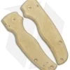 Flytanium Custom Brass Scales For Spyderco Shaman - Stonewash -Knife Shop Flytanium Brass Scales Spyderco Shaman BHQ 116867 jr