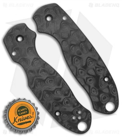 Flytanium Classic Raindrop Carbon Fiber Scales For Spyderco Para3 Knife 4 Flytanium Classic Raindrop Carbon Fiber Scales For Spyderco Para3 Knife - Image 2