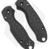 Flytanium Lotus Carbon Fiber Scales For Spyderco Paramilitary 3 Knife -Knife Shop Flytanium Lotus CF Scales for Spyderco Para 3 Knife BHQ 178018 jr