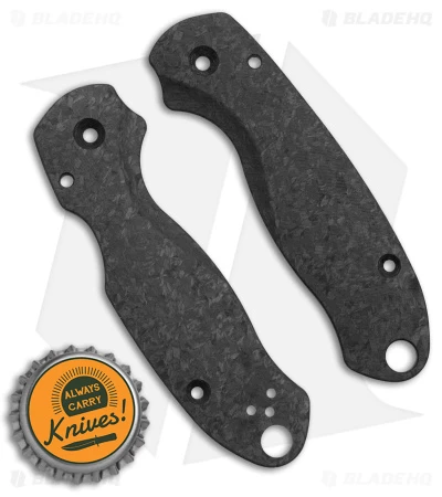 Flytanium Lotus Shred Carbon Fiber Scales For Spyderco Paramilitary 3 Knife 5 Flytanium Lotus Shred Carbon Fiber Scales For Spyderco Paramilitary 3 Knife - Image 3