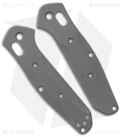 Flytanium Custom Gray G-10 Scales For Benchmade Mini Osborne 945
