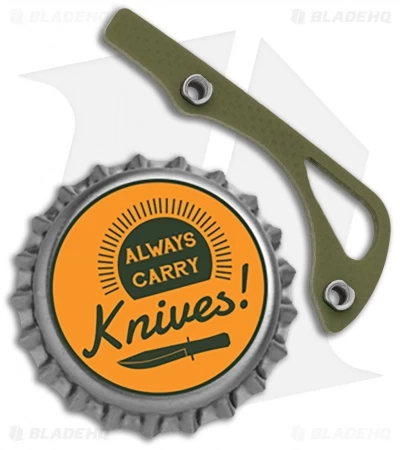 Flytanium OD Green G-10 Mini Bugout Backspacer For Benchmade Mini Bugout Knife 5 Flytanium OD Green G-10 Mini Bugout Backspacer For Benchmade Mini Bugout Knife - Image 3