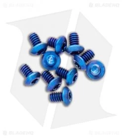 Flytanium Titanium Screws For Benchmade Bugout (Set Of 12) 9 Flytanium Titanium Screws For Benchmade Bugout (Set Of 12) -Knife Shop Flytanium Set of 10 Ti Screws Benchmade Bugout Blue BHQ 100255 jr