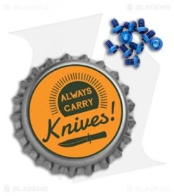 Flytanium Titanium Screws For Benchmade Bugout (Set Of 12) 11 Flytanium Titanium Screws For Benchmade Bugout (Set Of 12) -Knife Shop Flytanium Set of 10 Ti Screws Benchmade Bugout Blue BHQ 100255 jr bottlecap