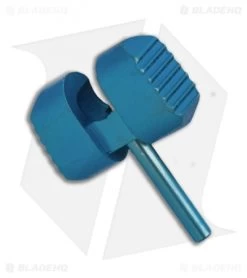 Flytanium Titanium Ball Cage Lock For Manix 2 (Gray, Blue, Purple, Gold) -Knife Shop Flytanium Ti Ball Cage Lock Manix 2 and XL BHQ 103998 jr blue side