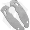 Flytanium Custom Titanium Scales For Spyderco Manix 2 - Stonewash -Knife Shop Flytanium Ti Scales for Spyderco Manix 2 Antique SW BHQ 93929 jr 2