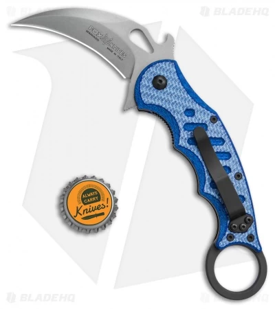 Fox Karambit Folding Knife Blue Twill G-10 (3" SW) 479BLTSW 7 Fox Karambit Folding Knife Blue Twill G-10 (3" SW) 479BLTSW - Image 5