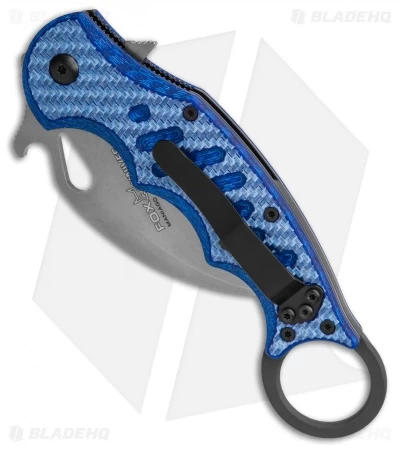 Fox Karambit Folding Knife Blue Twill G-10 (3" SW) 479BLTSW 5 Fox Karambit Folding Knife Blue Twill G-10 (3" SW) 479BLTSW - Image 3