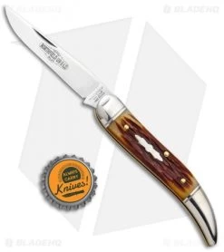 GEC #12 Northfield UN-X-LD Copperhead Pocket Knife Pony Cut Bone -Knife Shop GEC 12 Northfield UN X LD Toothpick SJ Sambar Stag 128119 BHQ 98893 jr bottlecap