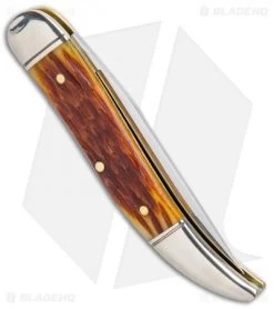 GEC #12 Northfield UN-X-LD Copperhead Pocket Knife Pony Cut Bone -Knife Shop GEC 12 Northfield UN X LD Toothpick SJ Sambar Stag 128119 BHQ 98893 jr side